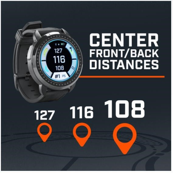 Bushnell iON Elite GPS zegarek golfowy, czarny