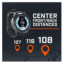 Bushnell iON Elite GPS zegarek golfowy, czarny