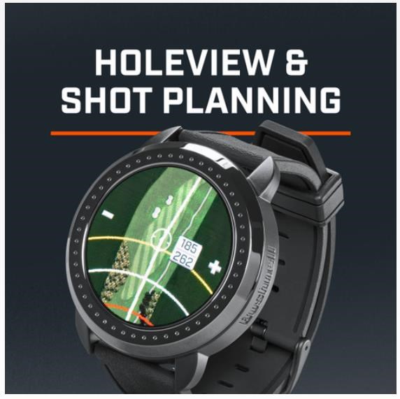 Bushnell iON Elite GPS zegarek golfowy, czarny
