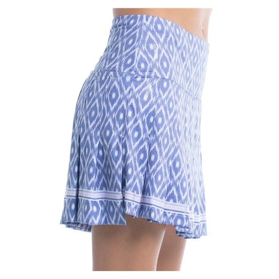 Lucky in Love Ikat Pleated spódnica golfowa, fioletowa