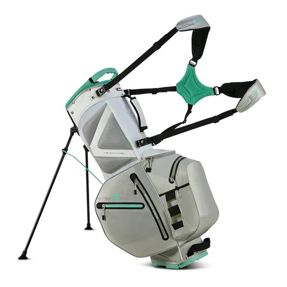 Big Max Aqua Hybrid 4 stand bag, biło/szaro/zielony