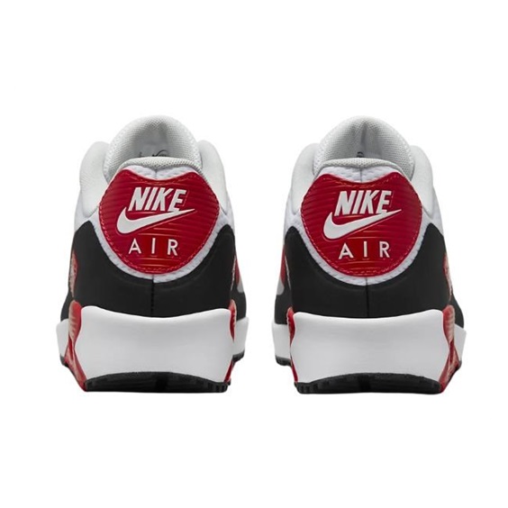 Nike Air Max 90G unisex buty golfowe, biało/czerwone
