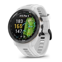 Garmin Approach S70 42 mm GPS zegarek golfowy, ceramiczna luneta czarna/pasek silikonowy biały
