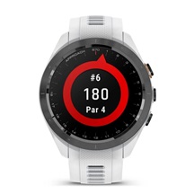 Garmin Approach S70 42 mm GPS zegarek golfowy, ceramiczna luneta czarna/pasek silikonowy biały