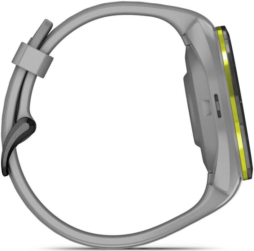 Garmin Approach S70 42 mm zegarek GPS, czarna ceramiczna luneta/pasek Powder Grey