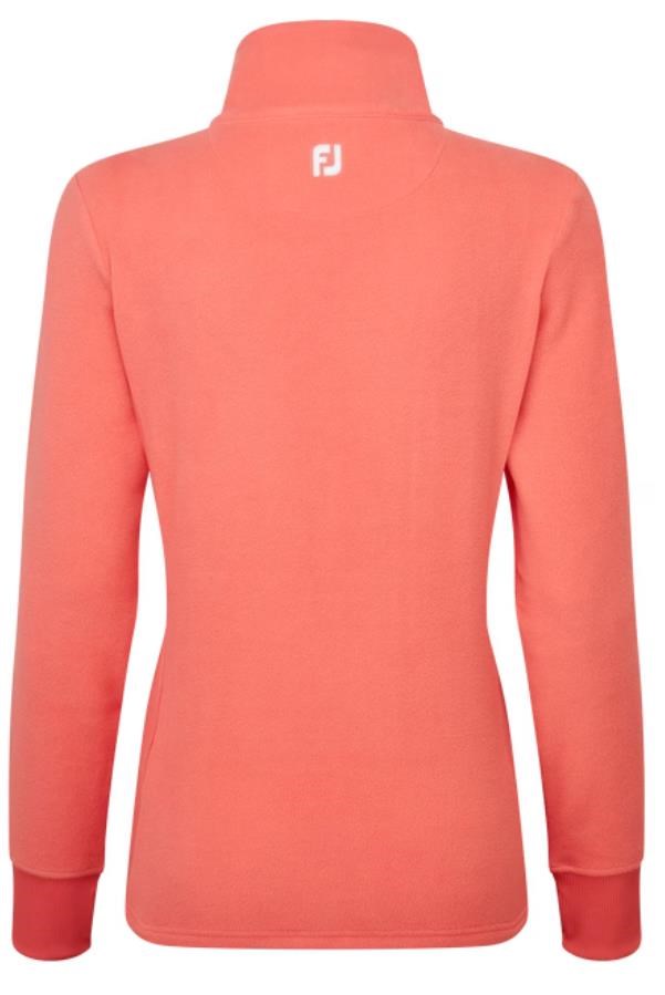 Footjoy Asymmetric Full-Zip Fleece damska bluza, pomarańczowa