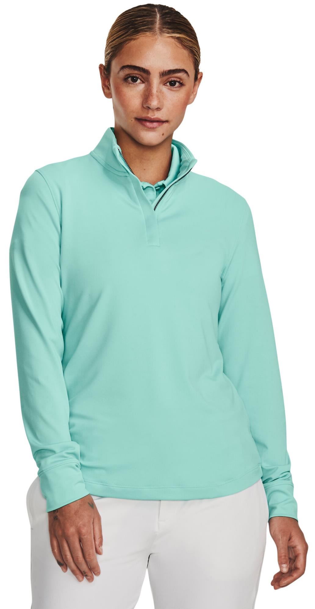 Under Armour Playoff 1/4 Zip bluza damska, neo turquoise