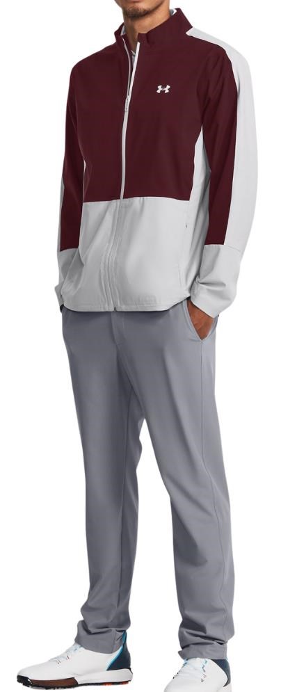 Under Armour Stormproof 3.0 męska kurtka, dark maroon/gray