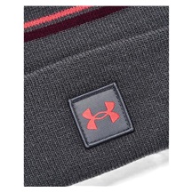Under Armour Halftime Pom pánská męska czapka zimowa, szaro/czerwona