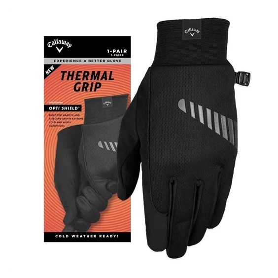 Callaway Thermal Grip damskie rękawice golfowe, czarne, 1 para