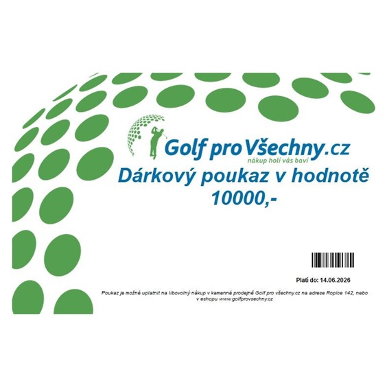 Ostatní Dárkový poukaz v hodnotě 10000,-