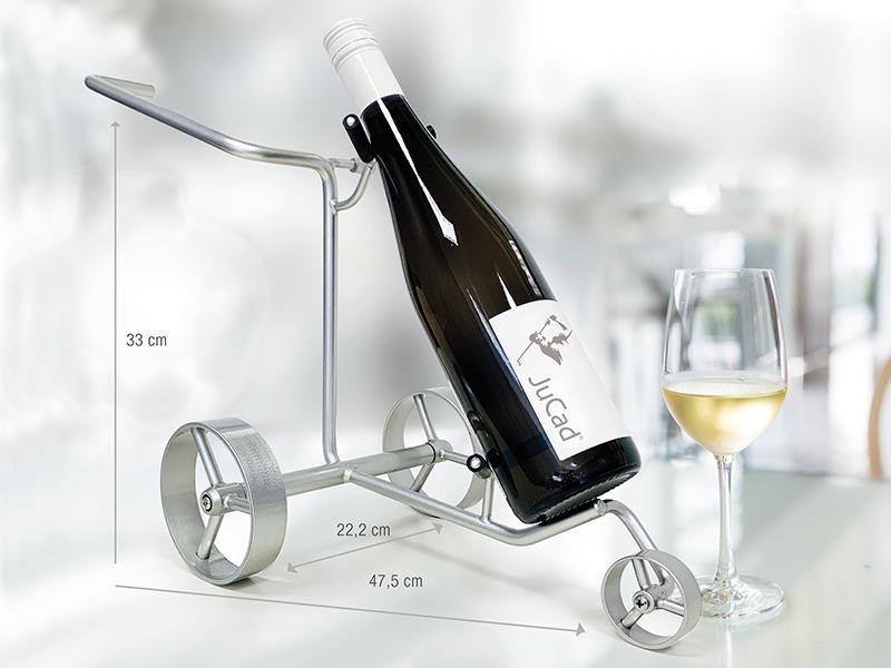 JuCad miniature trolley uchwyt na butelkę wina