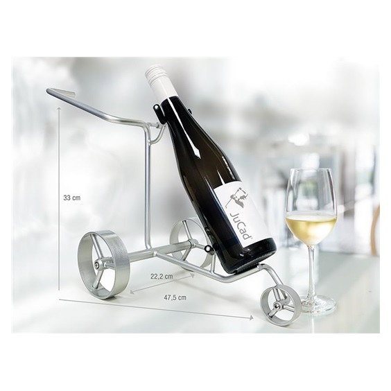 JuCad miniature trolley uchwyt na butelkę wina