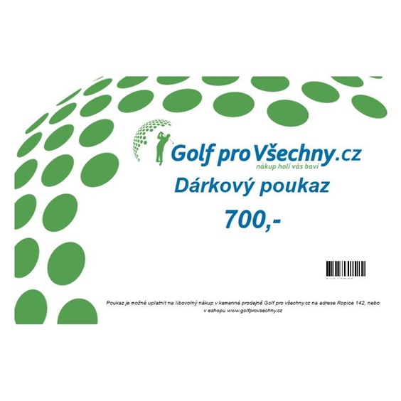 Dárkový poukaz v hodnotě 700,-