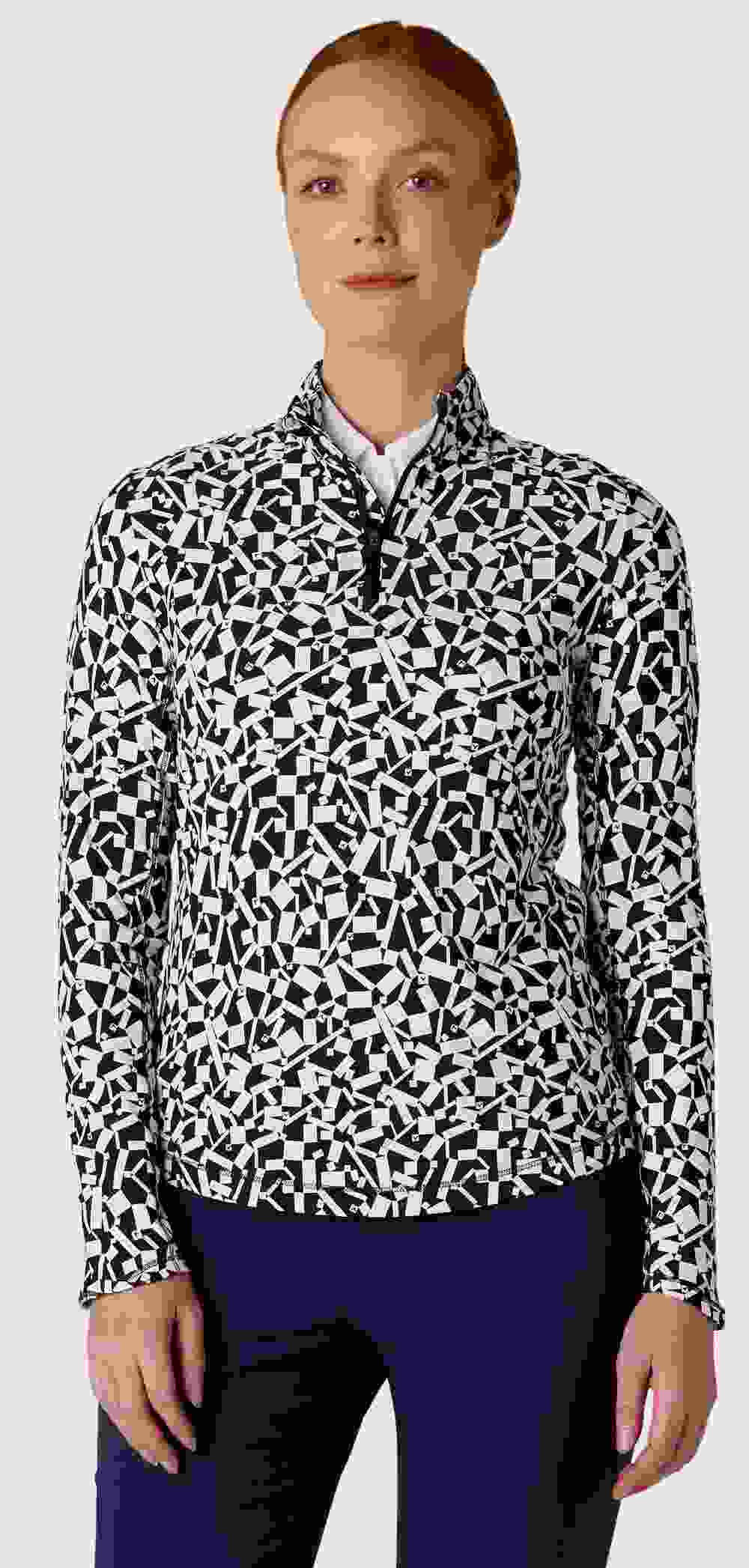 Callaway Two Tone Geo damska bluza, granatowa