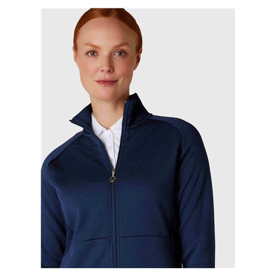 Callaway Full Zip Hexagon damska kurtka, granatowa
