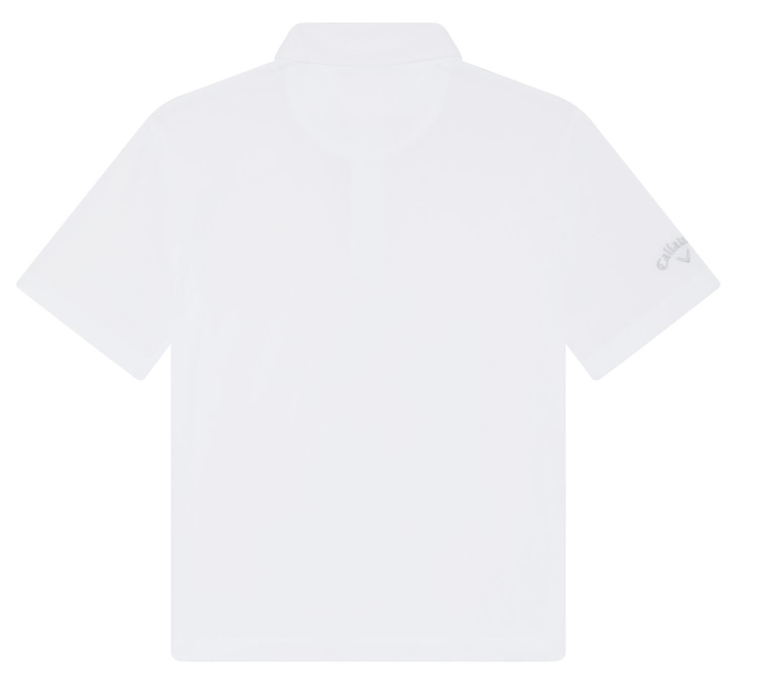 Callaway Unisex Solid juniorskie polo, białe