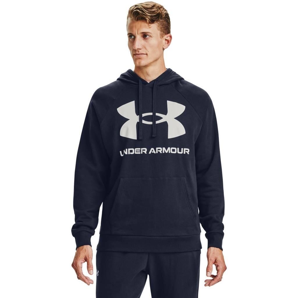 Under Armour Rival Fleece Big Logo Hoodie męska bluza, granatowa