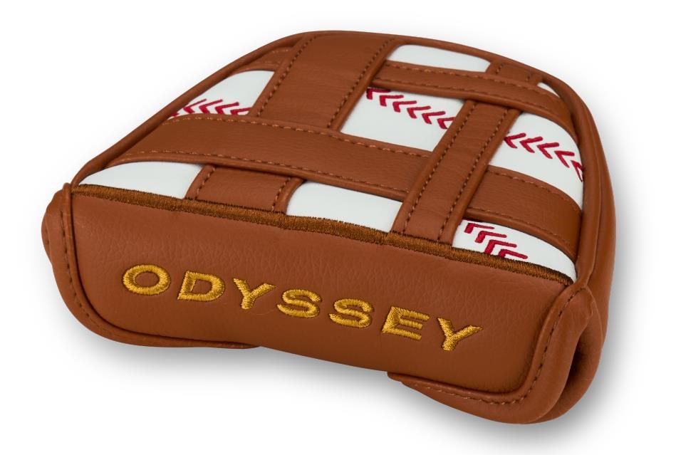 Odyssey Baseball Mallet Putter headcover, brązowo/biały