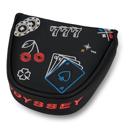 Odyssey Luck Mallet Putter headcover, czarny