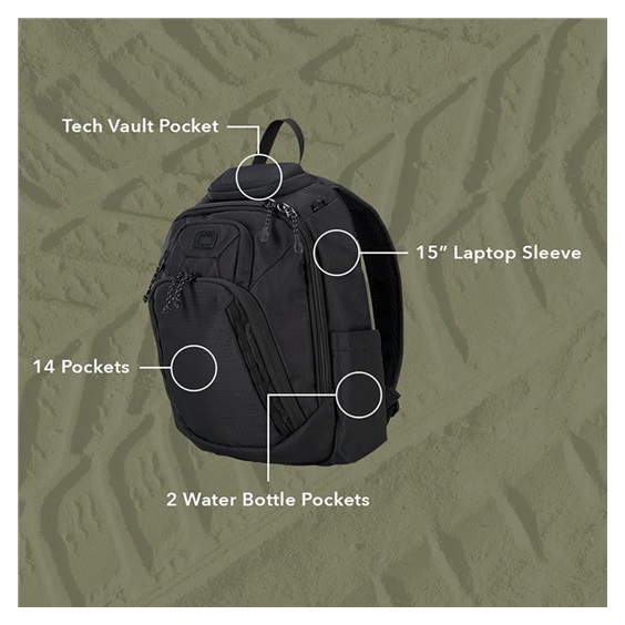 Ogio Renegade Rustler Backpack 15L plecak, czarny
