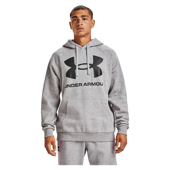 Under Armour Rival Fleece Big Logo Hoodie męska bluza, szara