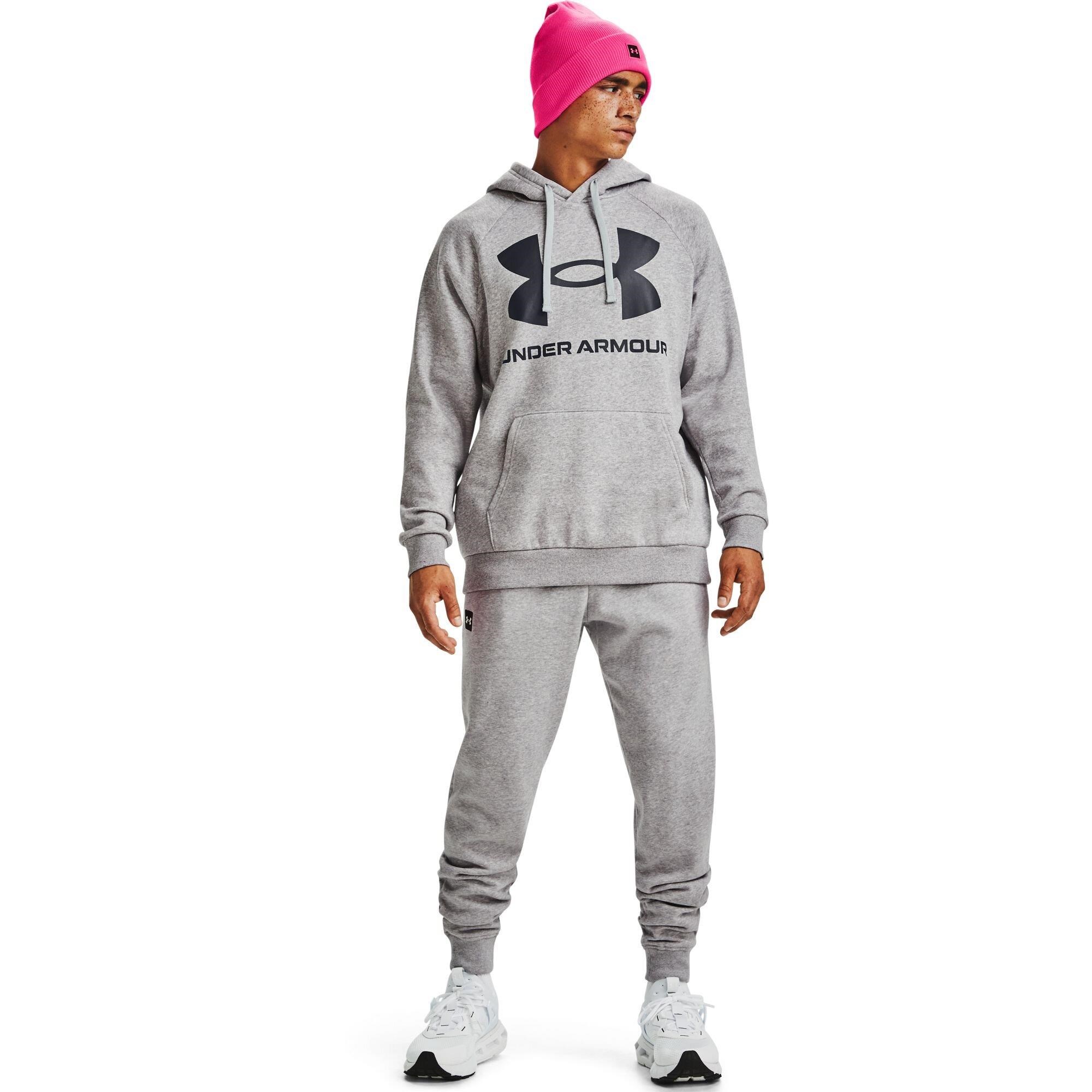 Under Armour Rival Fleece Big Logo Hoodie męska bluza, szara