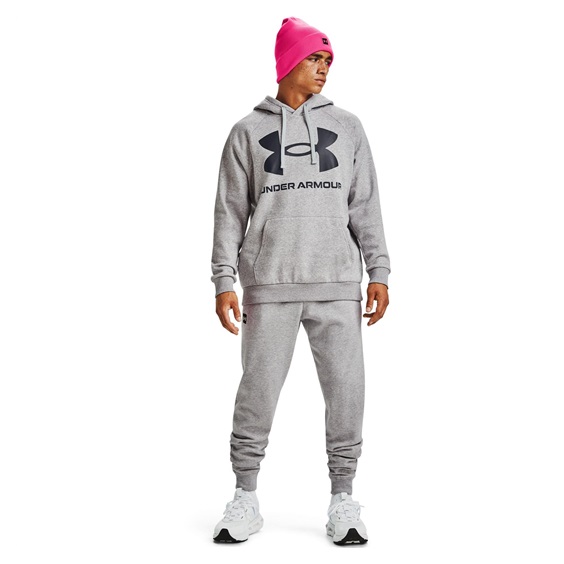 Under Armour Rival Fleece Big Logo Hoodie męska bluza, szara