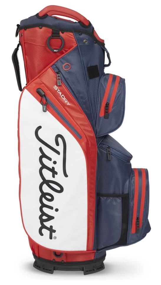 Titleist 14 StaDry cart bag, granatowo/czerwono/biały