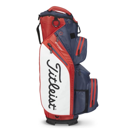 Titleist 14 StaDry cart bag, granatowo/czerwono/biały