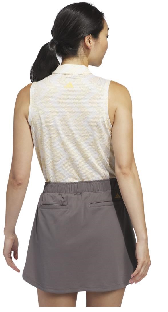 Adidas Ultimate365 Ottoman Printed damskie polo, żółte