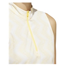 Adidas Ultimate365 Ottoman Printed damskie polo, żółte