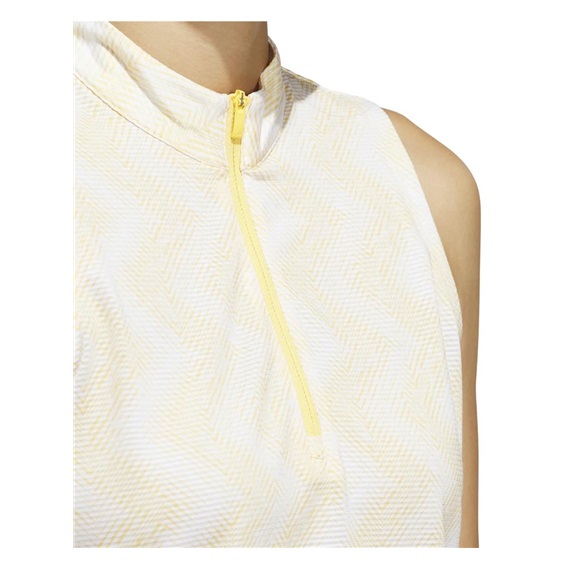 Adidas Ultimate365 Ottoman Printed damskie polo, żółte