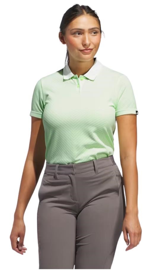 Adidas Ultimate365 Tour PrimeKnit damskie polo, crytsal jade