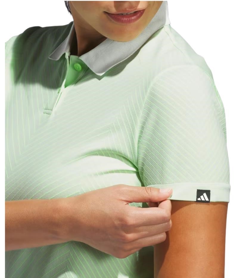 Adidas Ultimate365 Tour PrimeKnit damskie polo, crytsal jade