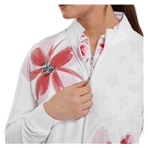 FootJoy Lightweight Full-Zip damska kurtka, biało/różowa