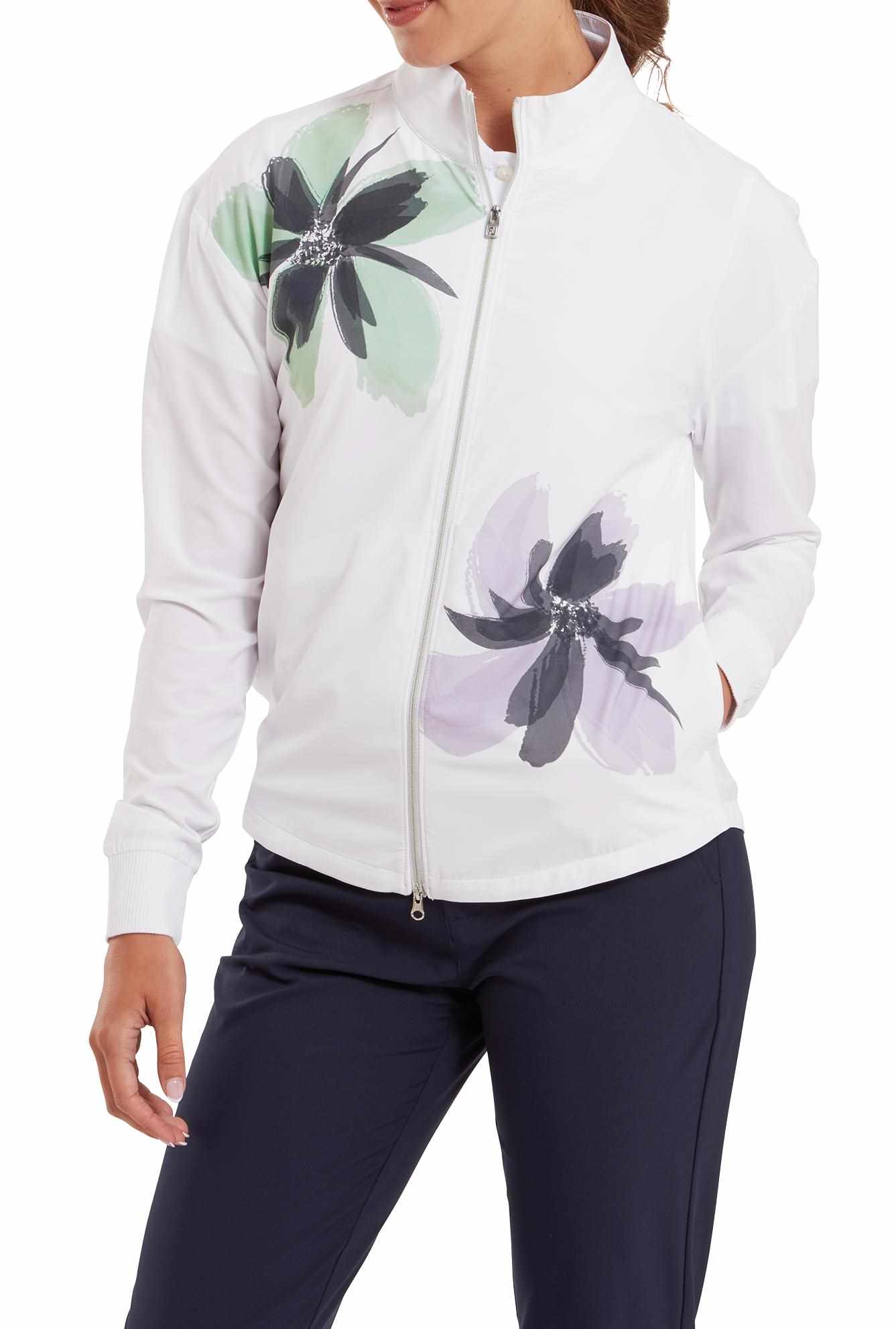 FootJoy Lightweight Full-Zip damska kurtka, biała