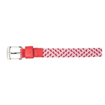 FootJoy Braided damski pasek, czerwono/biało/różowy