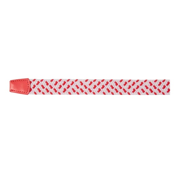 FootJoy Braided damski pasek, czerwono/biało/różowy