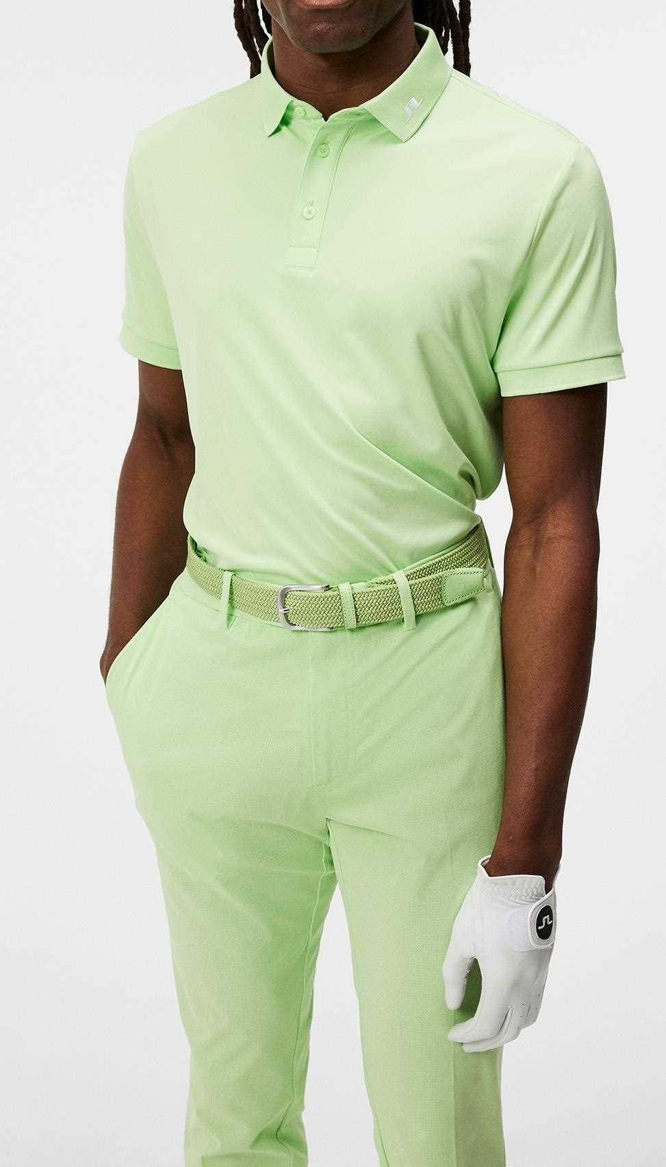 J.Lindeberg KV Regular Fit męskie polo, jasno zielone