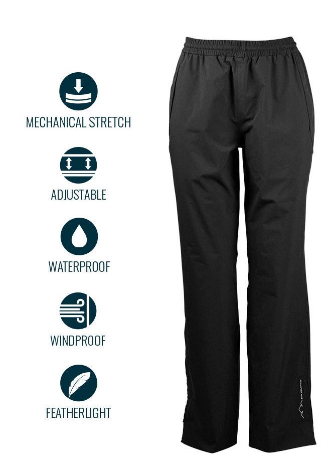 Sun Mountain Monsoon Waterproof spodnie męskie, czarne