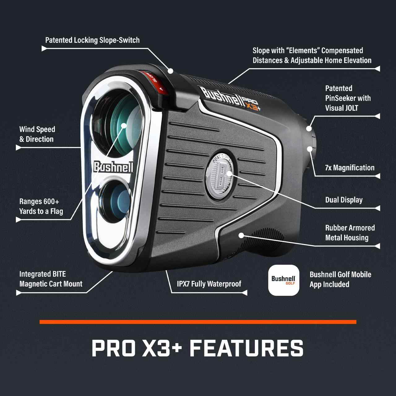 Bushnell PROX3+ Link dalmierz golfowy