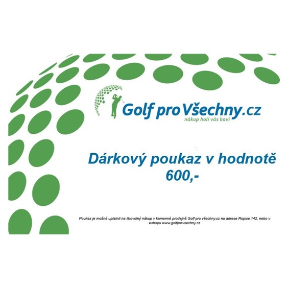 Dárkový poukaz v hodnotě 600,-