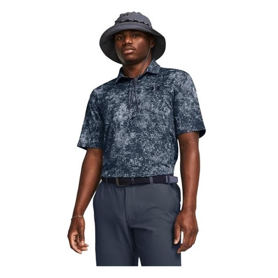 Under Armour Playoff 3.0 Printed męskie polo, downpour gray