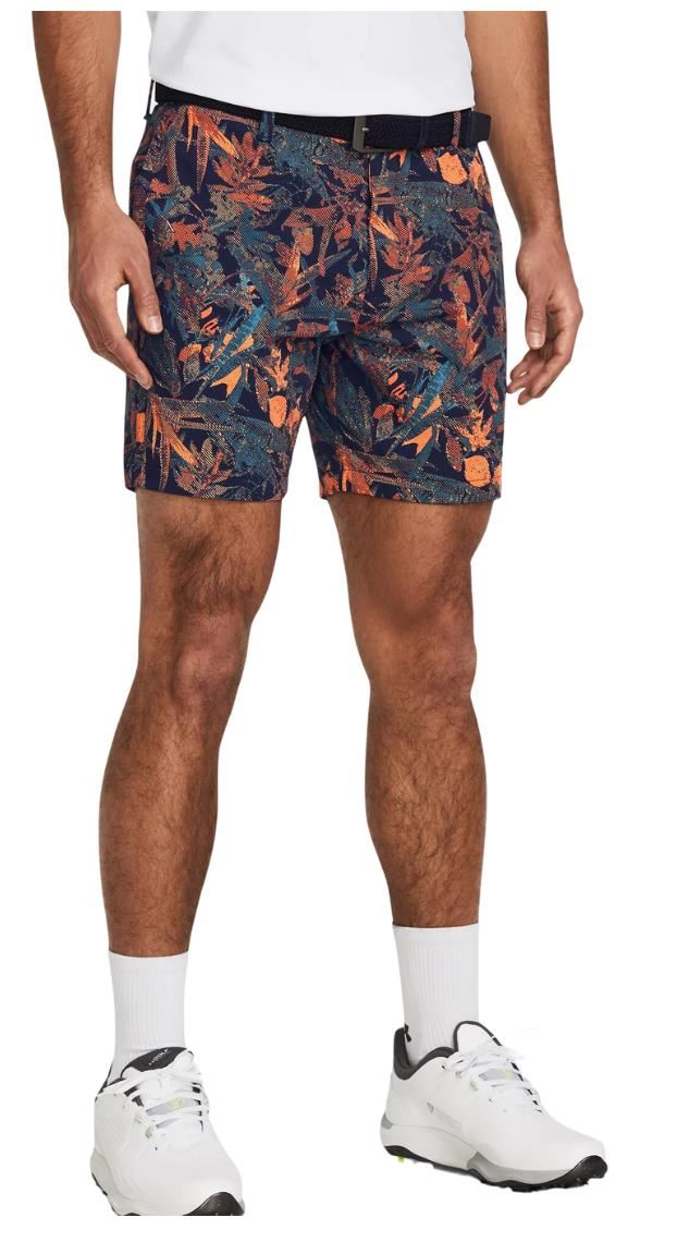 Under Armour Iso-Chill 7" Printed męskie spodenki, midnight navy/photon blue/halo gray