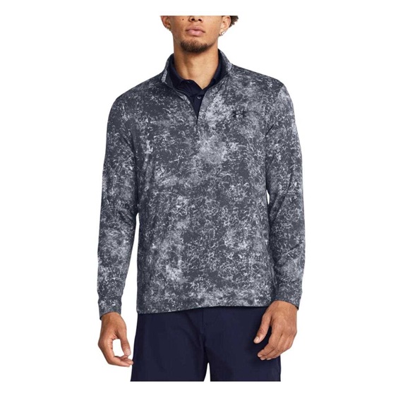 Under Armour Playoff Printed 1/4 Zip męska bluza, downpour gray/midnight navy