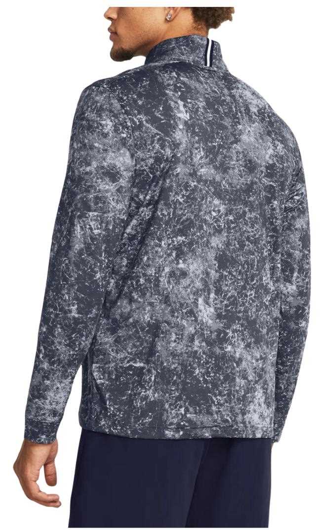 Under Armour Playoff Printed 1/4 Zip męska bluza, downpour gray/midnight navy