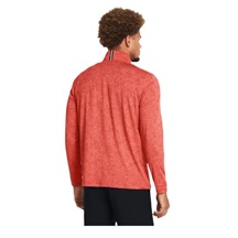Under Armour Playoff Printed 1/4 Zip męska bluza, coho/red solstice/black