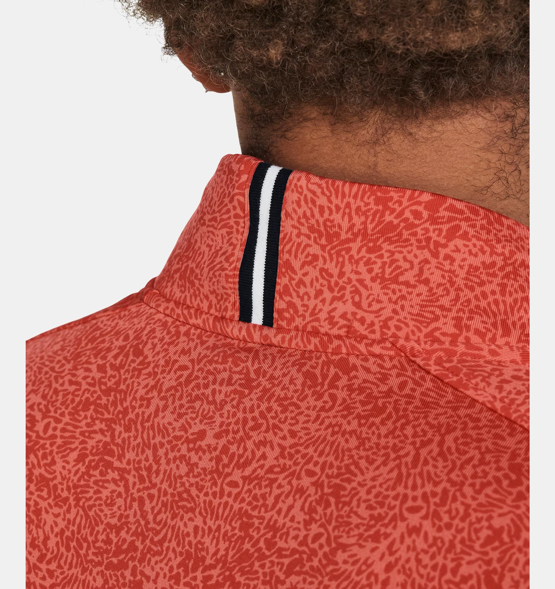 Under Armour Playoff Printed 1/4 Zip męska bluza, coho/red solstice/black