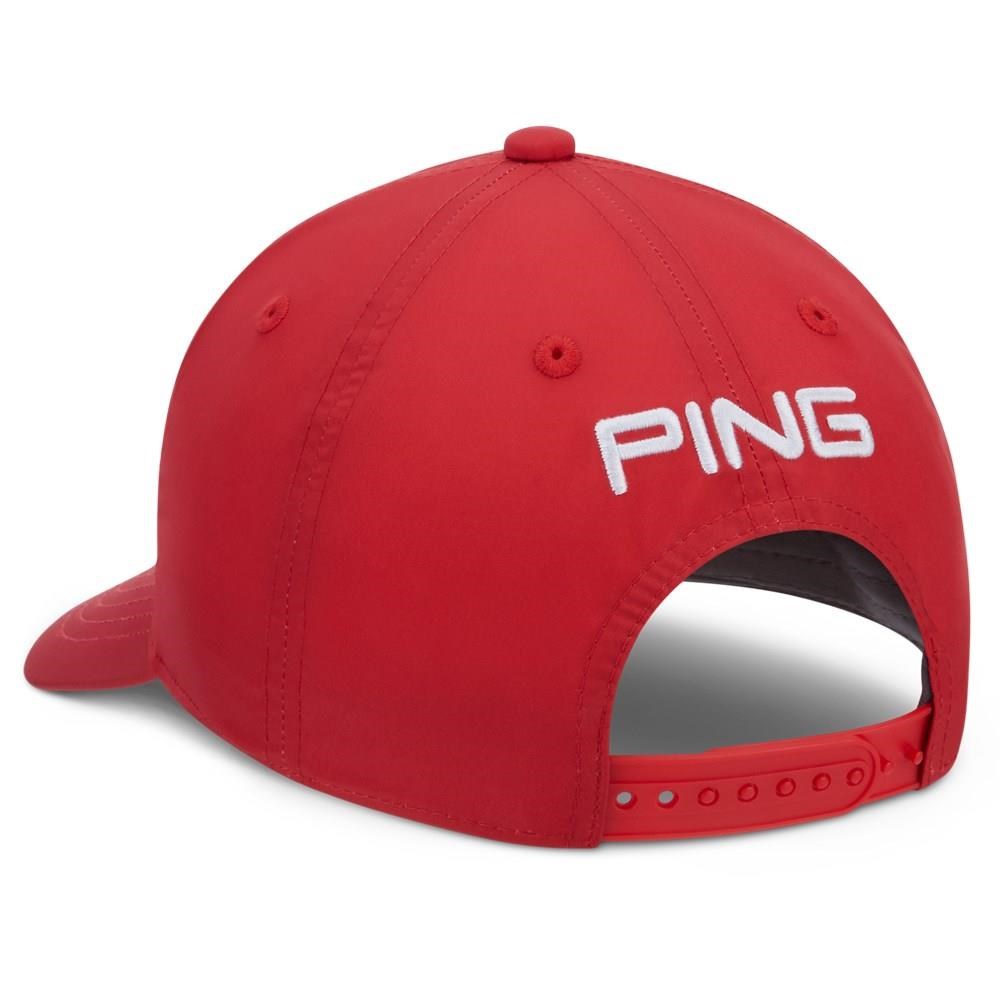 Ping Unstructured męska czapka z daszkiem, czerwona